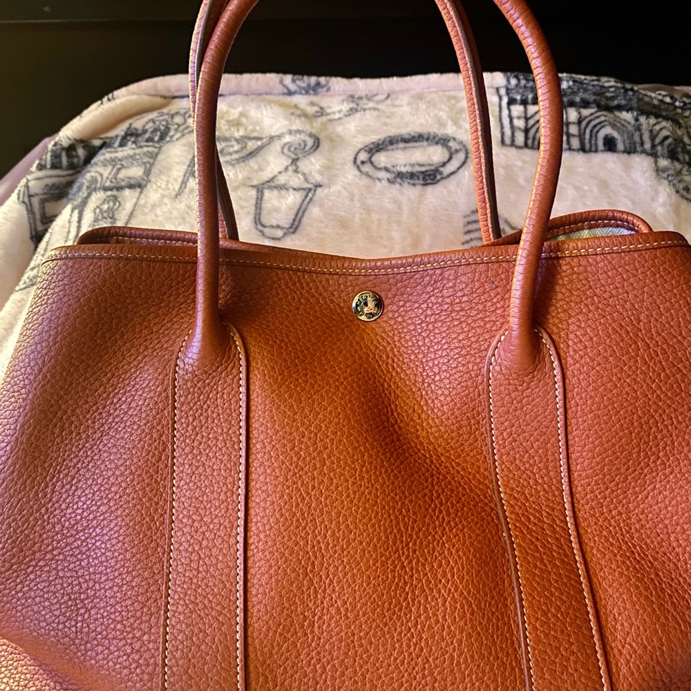 Hermes Garden tote 36 in sanguine